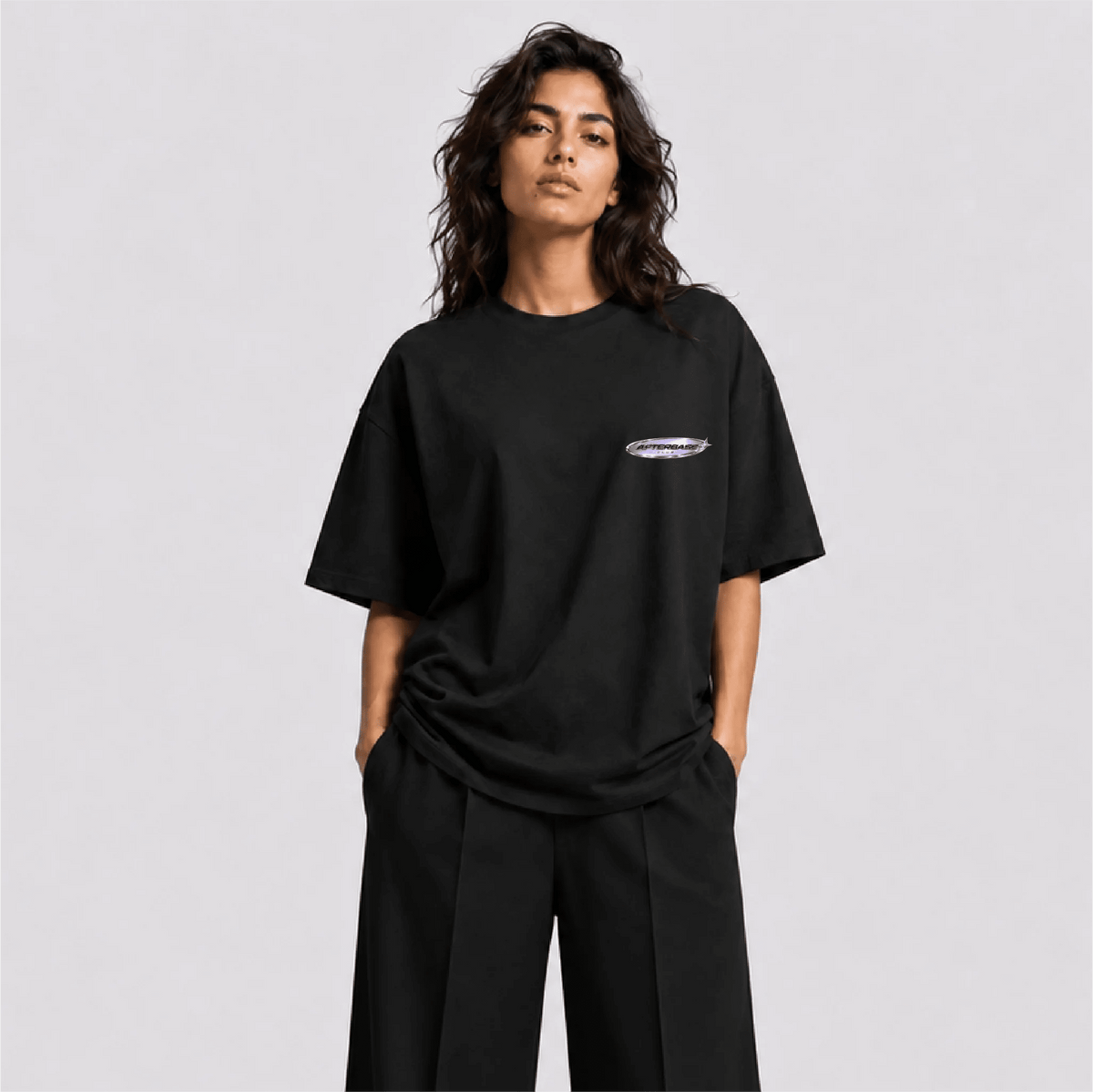 Afterbase Logo Oversize Tişört - Afterbase