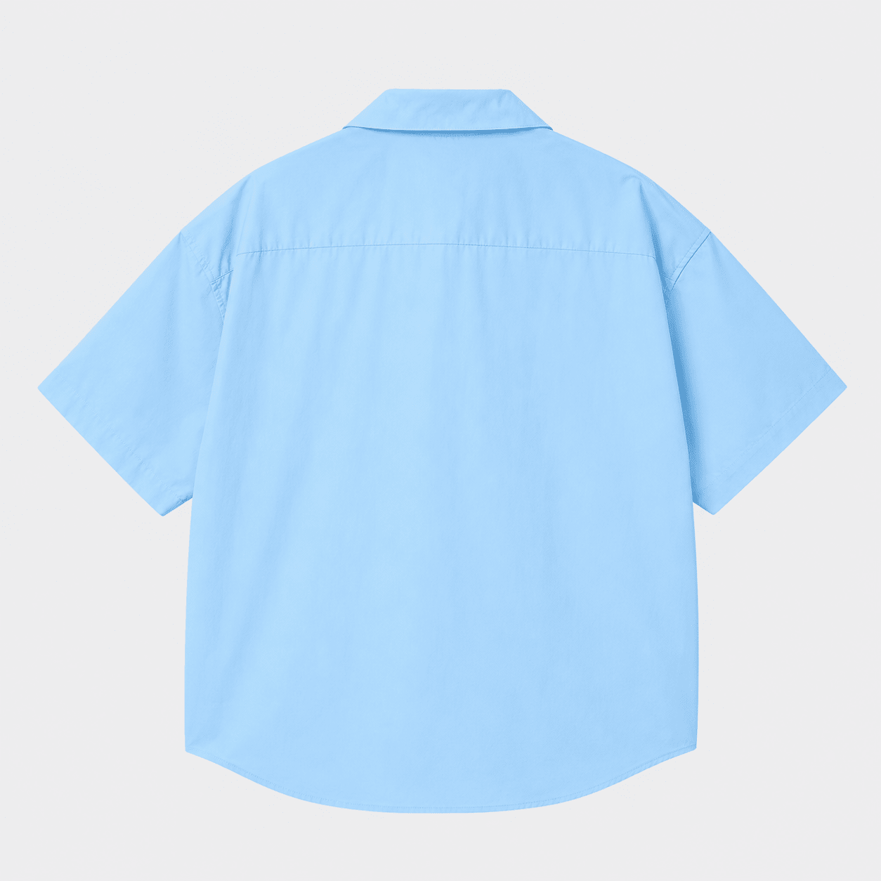 Açık Antarktik Mavi Oversize Erkek Gömlek - Afterbase