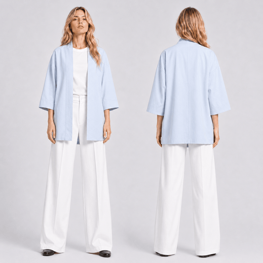 Bebek Mavisi Unisex Kimono - Afterbase