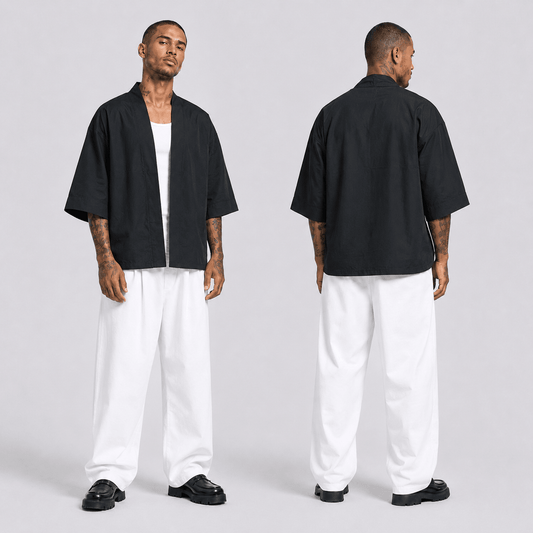 Siyah Unisex Kimono - Afterbase
