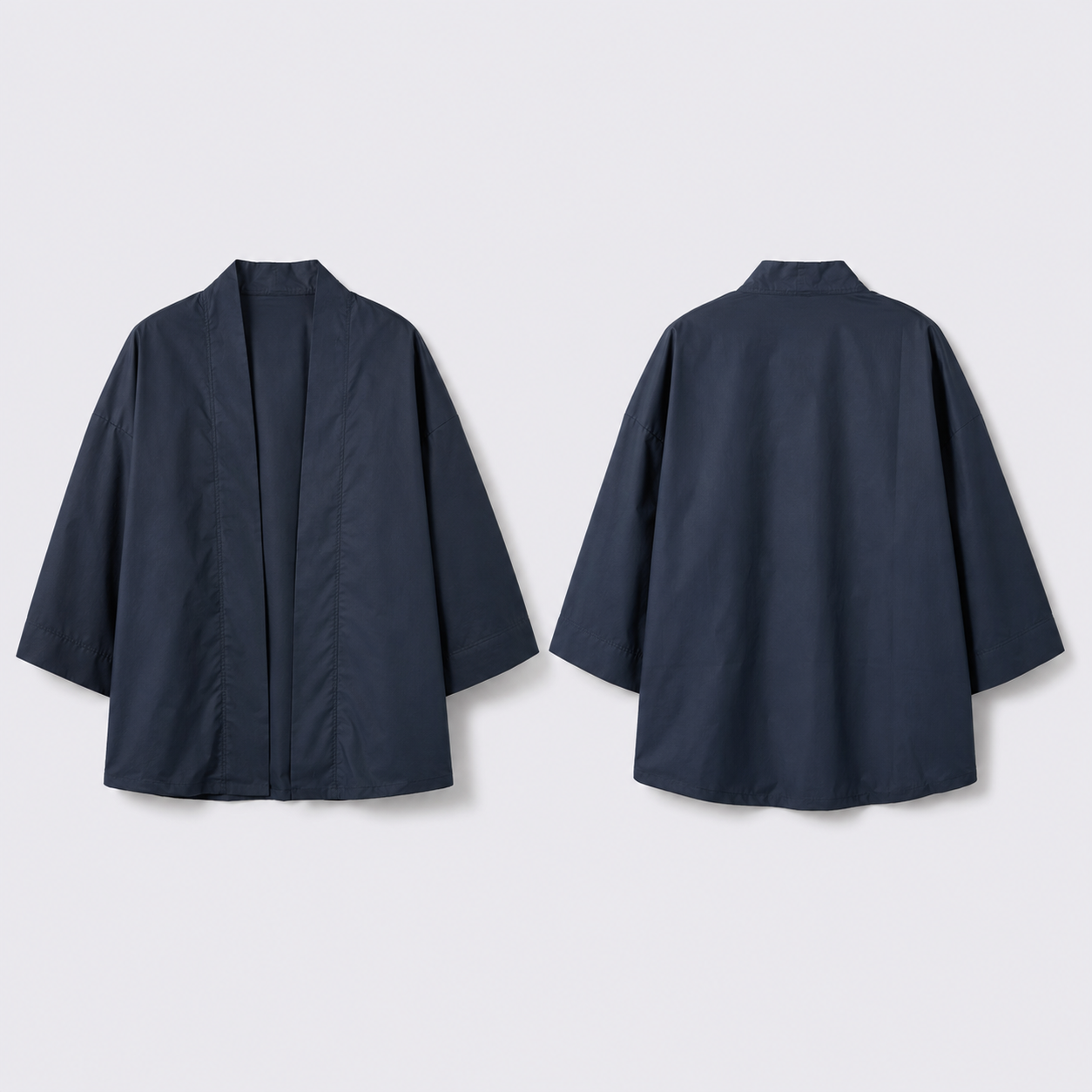 Afterbase Füme Unisex Kimono modelsiz ön ve arka ürün görünümü