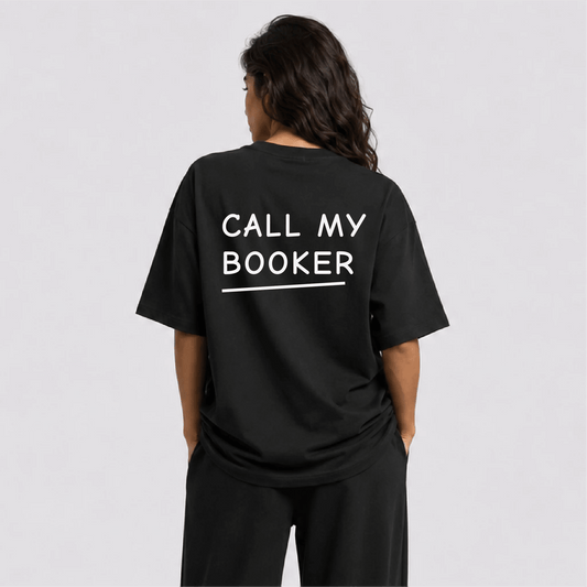 Call My Booker Oversize Tişört - Afterbase