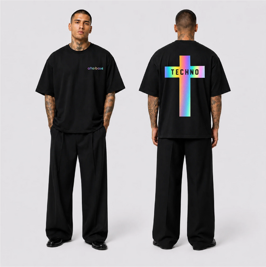 Technocross Reflektörlü Oversize Unisex Tişört