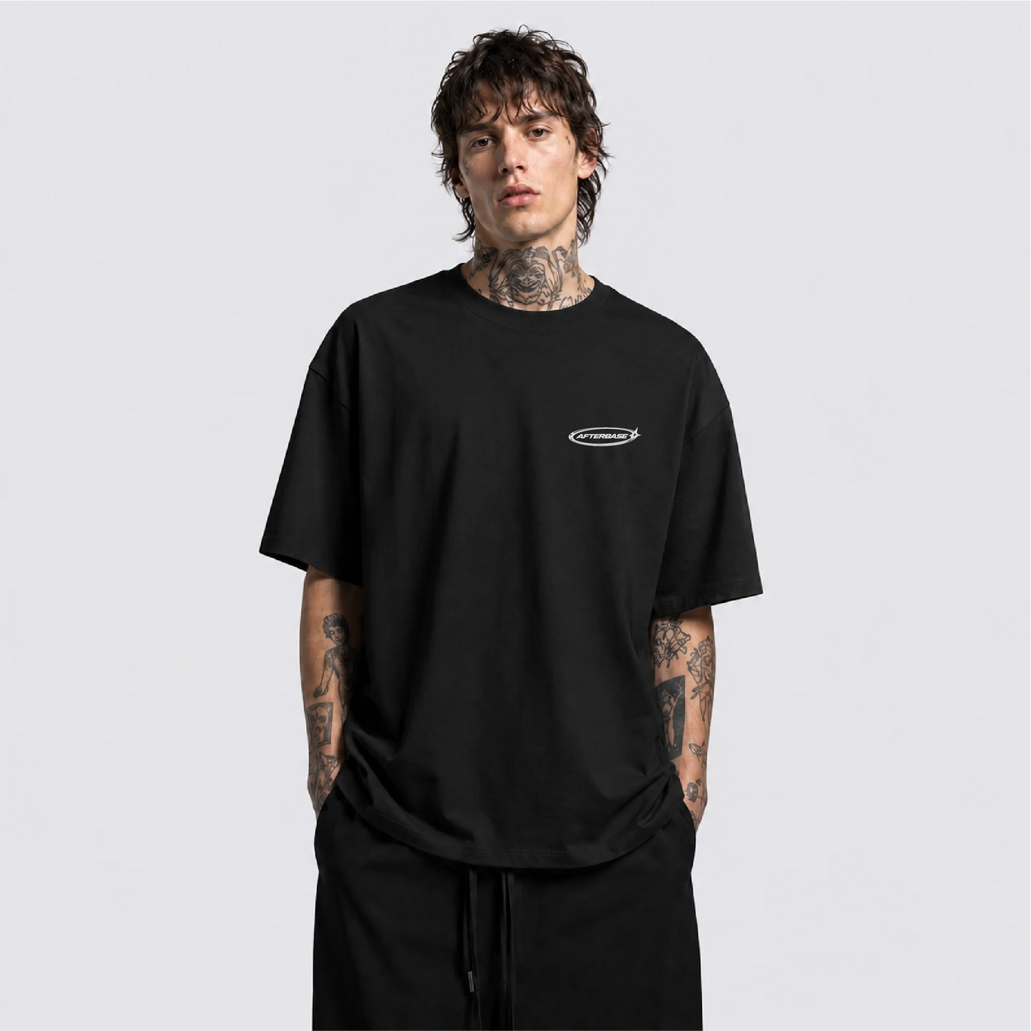 Afterbase Sorry Girls – I Am a DJ oversize tişört - erkek model