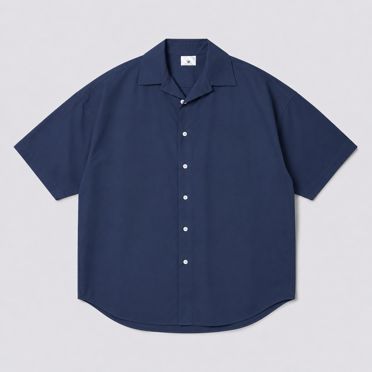 Afterbase Lacivert Oversize Erkek Gömlek modelsiz arka görünüm