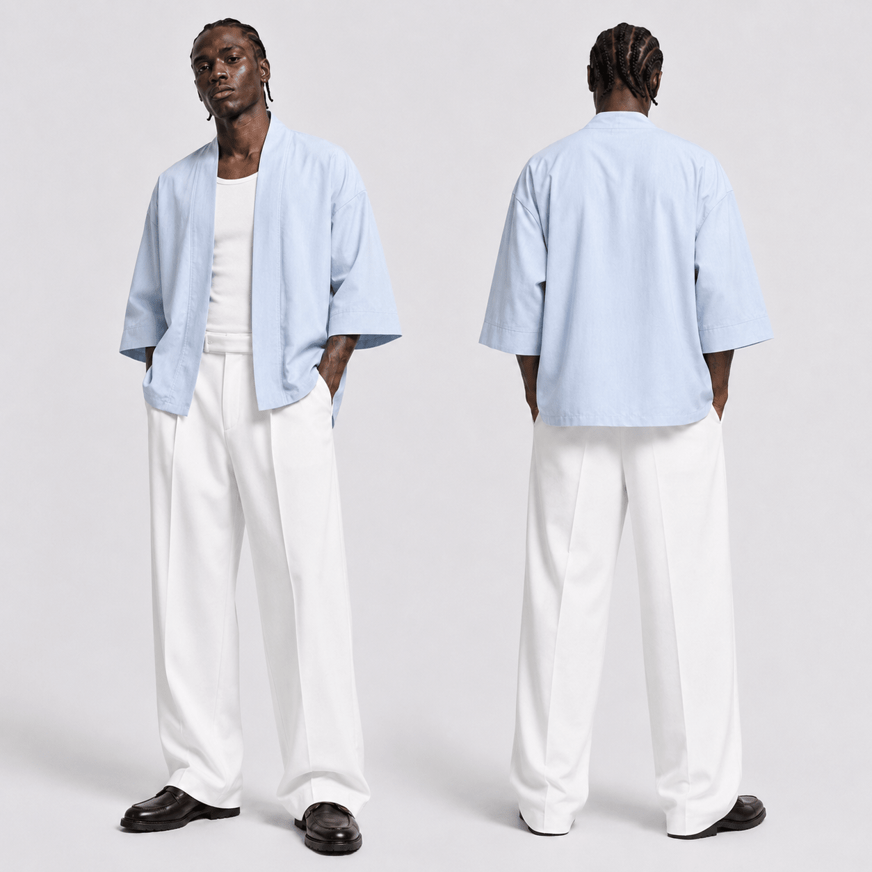 Bebek Mavisi Unisex Kimono