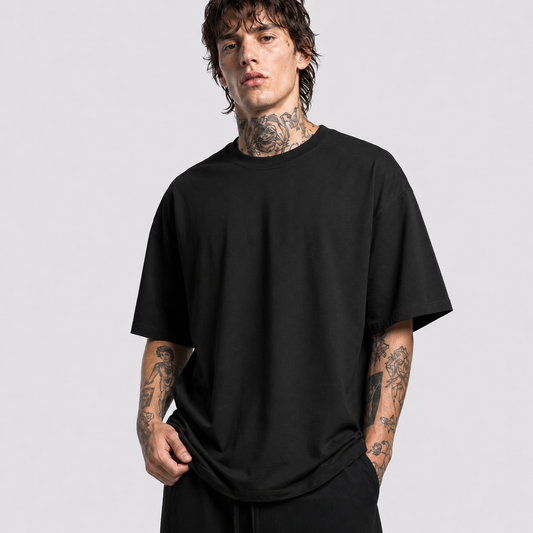 Siyah Basic T-Shirt - Ön Görünüm
