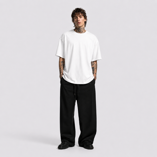 Beyaz Basic T-Shirt - Ön Görünüm