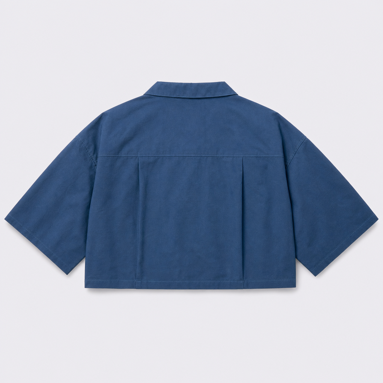Afterbase İndigo Crop Gömlek modelsiz ön görünüm