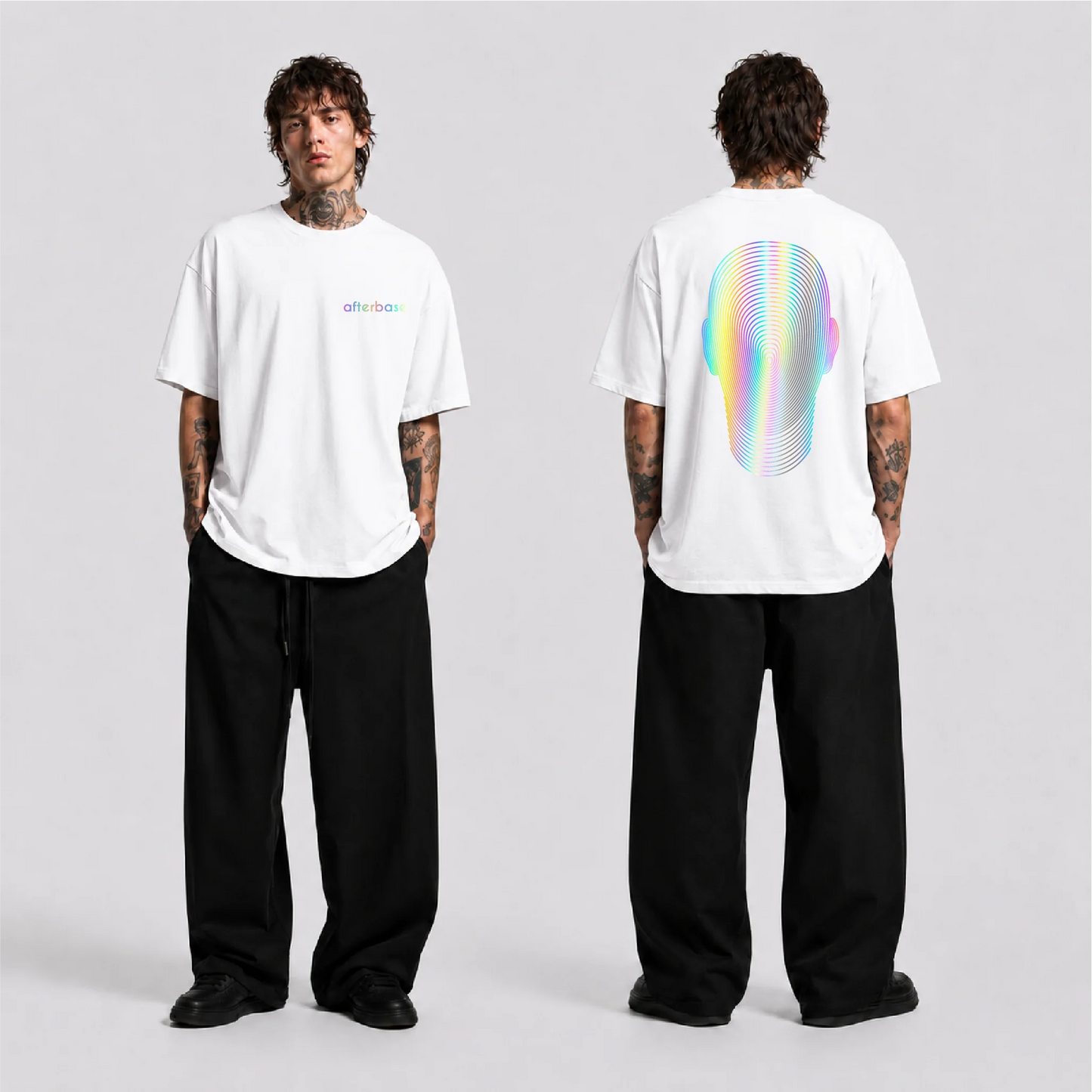 Dimension Reflektörlü Oversize Unisex Tişört