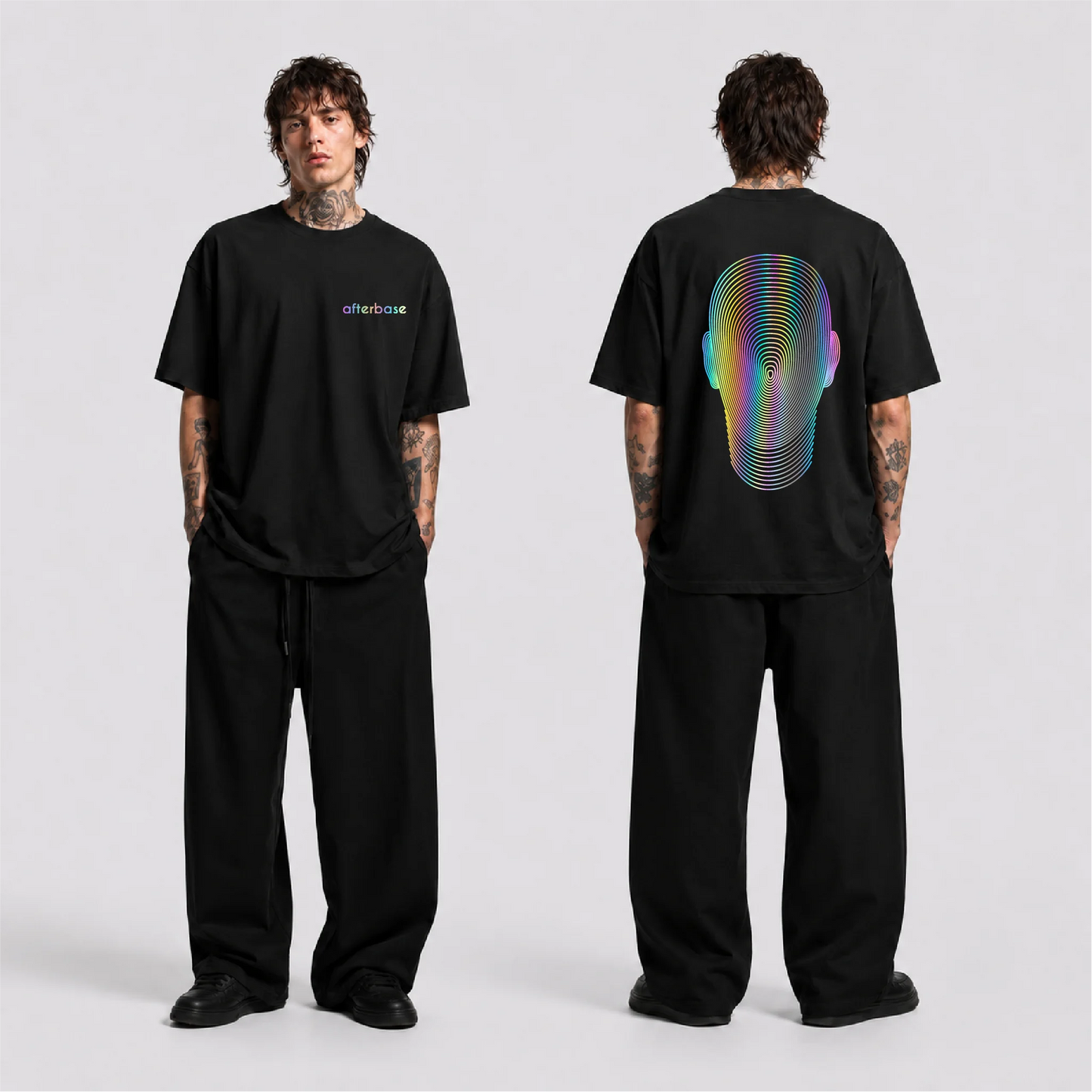 Dimension Reflektörlü Oversize Unisex Tişört