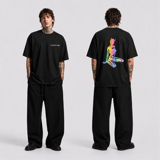 Devil Girl Reflektörlü Oversize Unisex Tişört