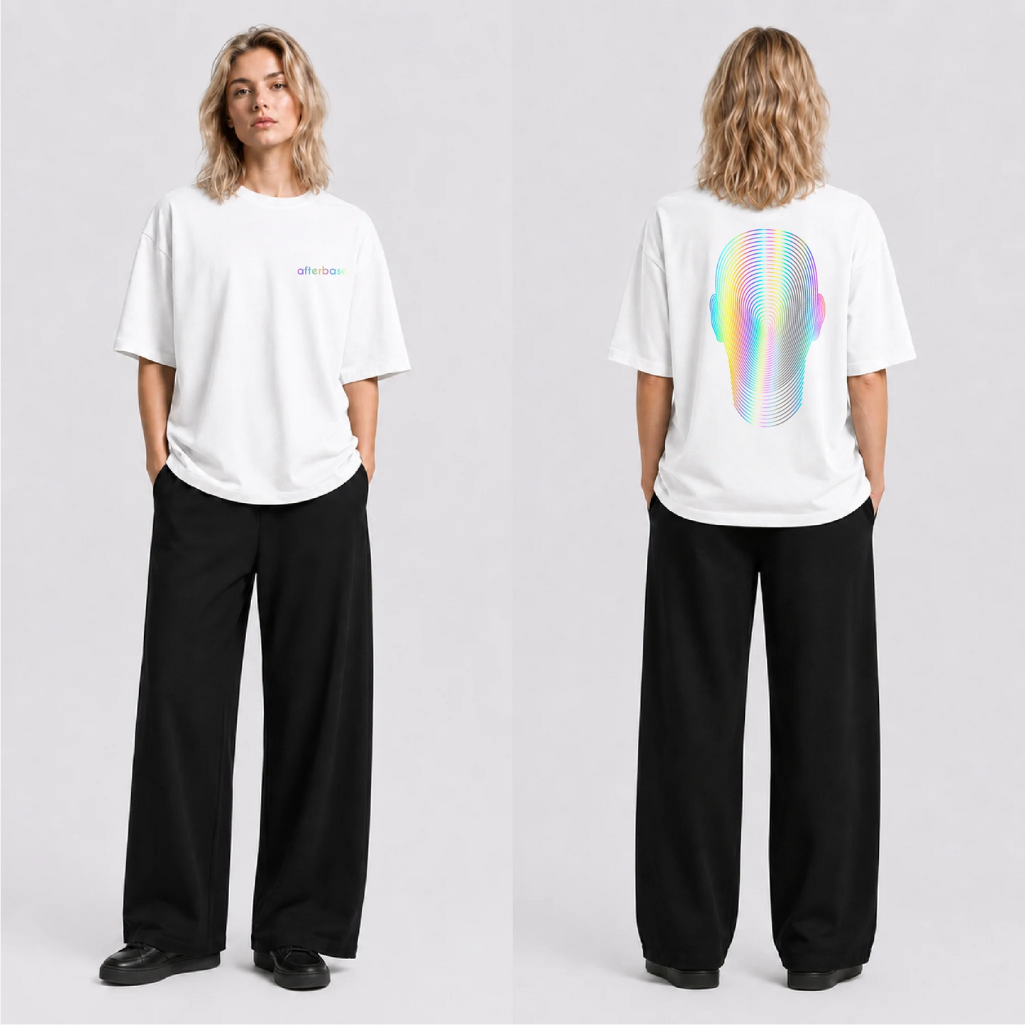 Dimension Reflektörlü Oversize Unisex Tişört