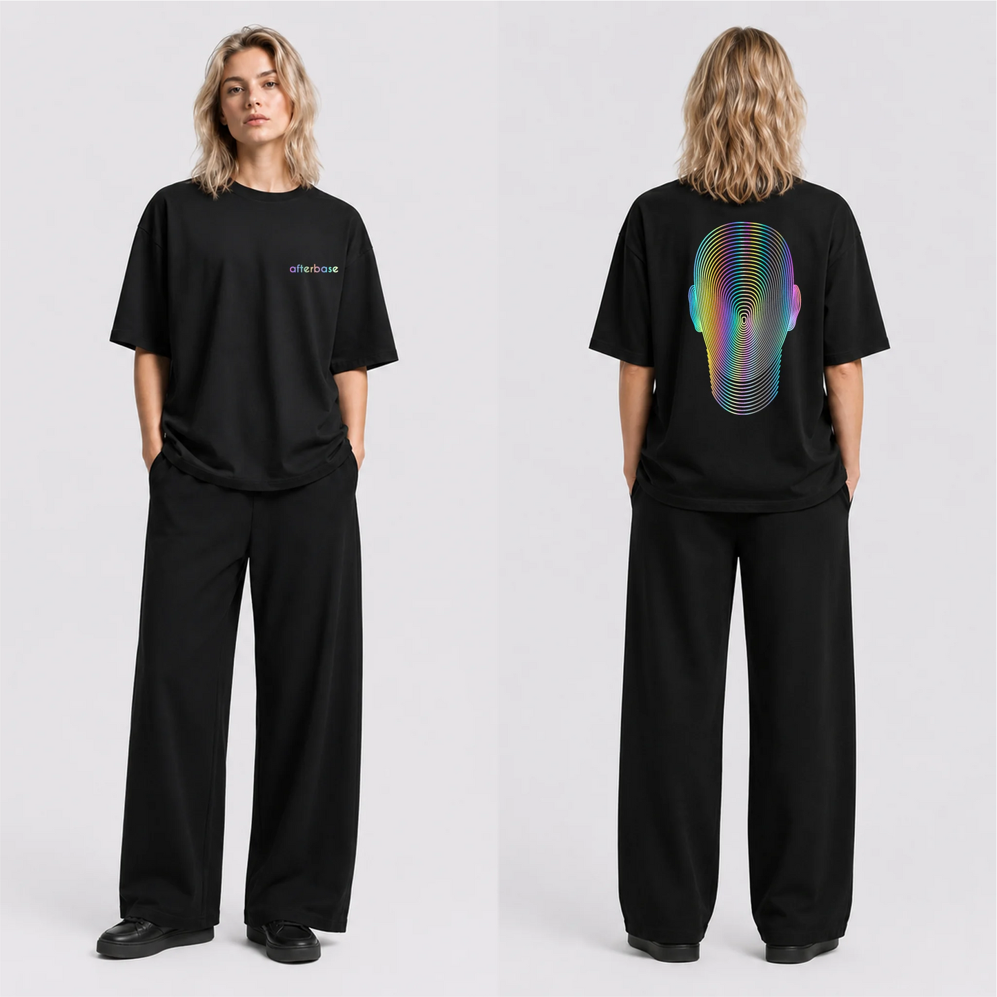 Dimension Reflektörlü Oversize Unisex Tişört
