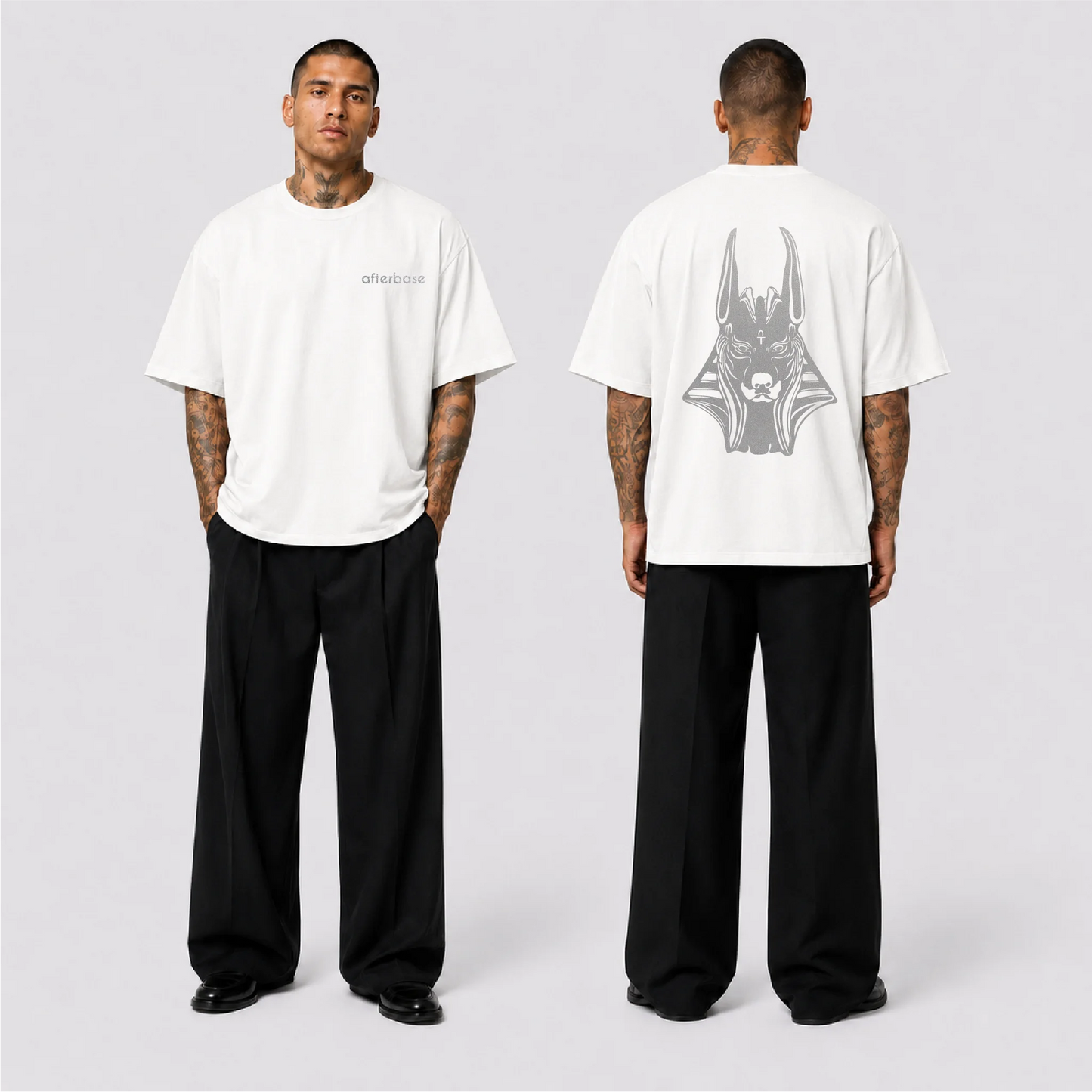 Anubis Reflektörlü Oversize Unisex Tişört
