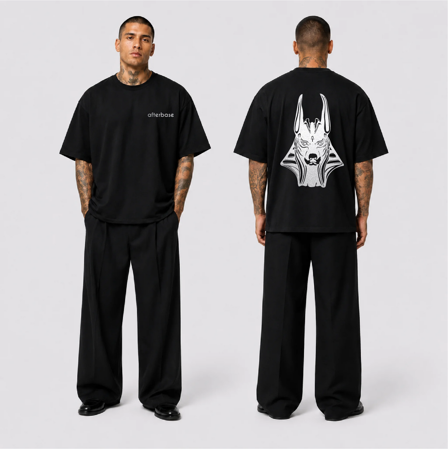 Anubis Reflektörlü Oversize Unisex Tişört