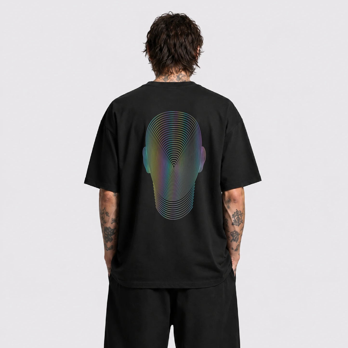 Dimension Reflektörlü Oversize Unisex Tişört