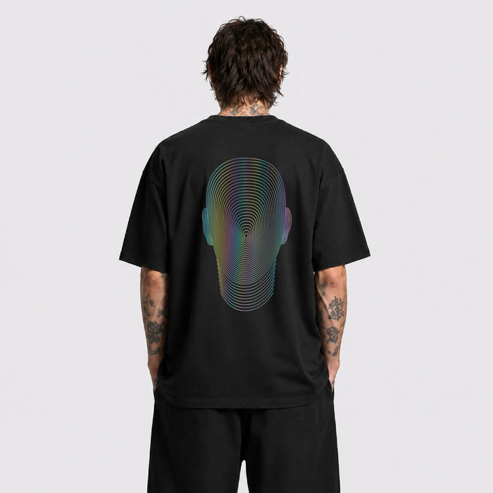 Dimension Reflektörlü Oversize Unisex Tişört - Afterbase