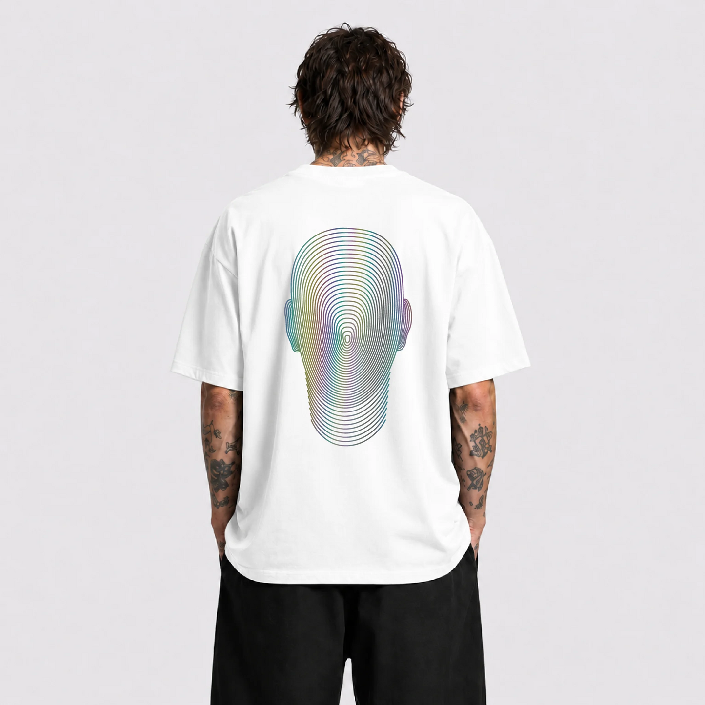 Dimension Reflektörlü Oversize Unisex Tişört