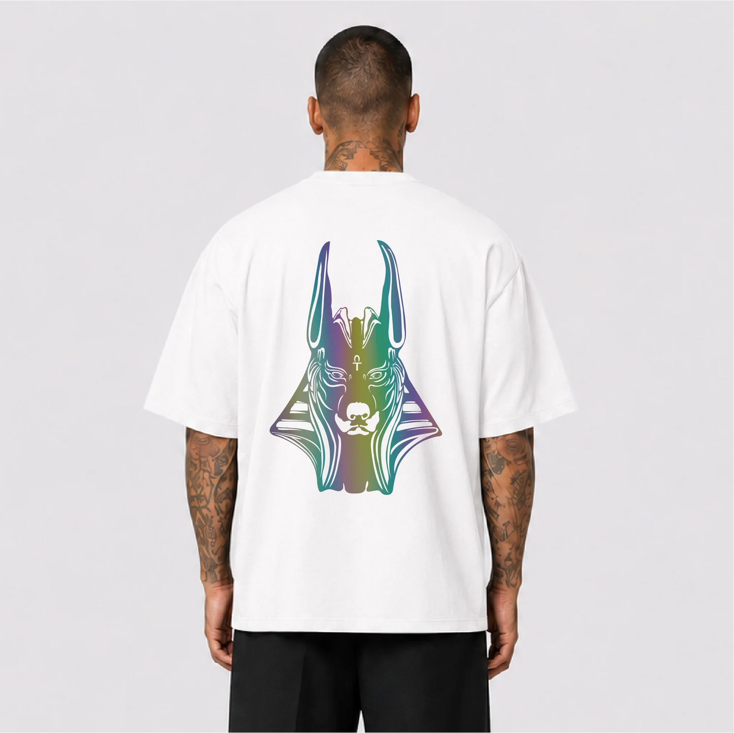 Anubis Reflektörlü Oversize Unisex Tişört