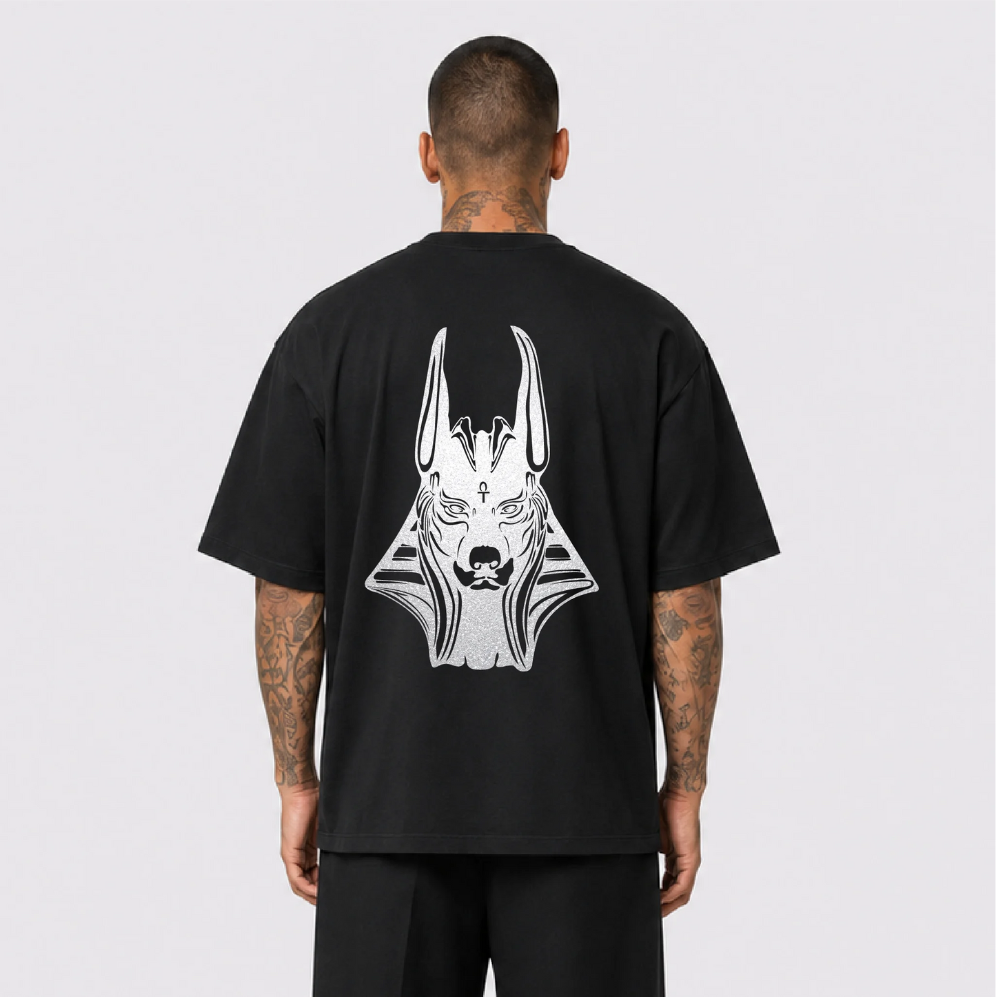 Anubis Reflektörlü Oversize Unisex Tişört
