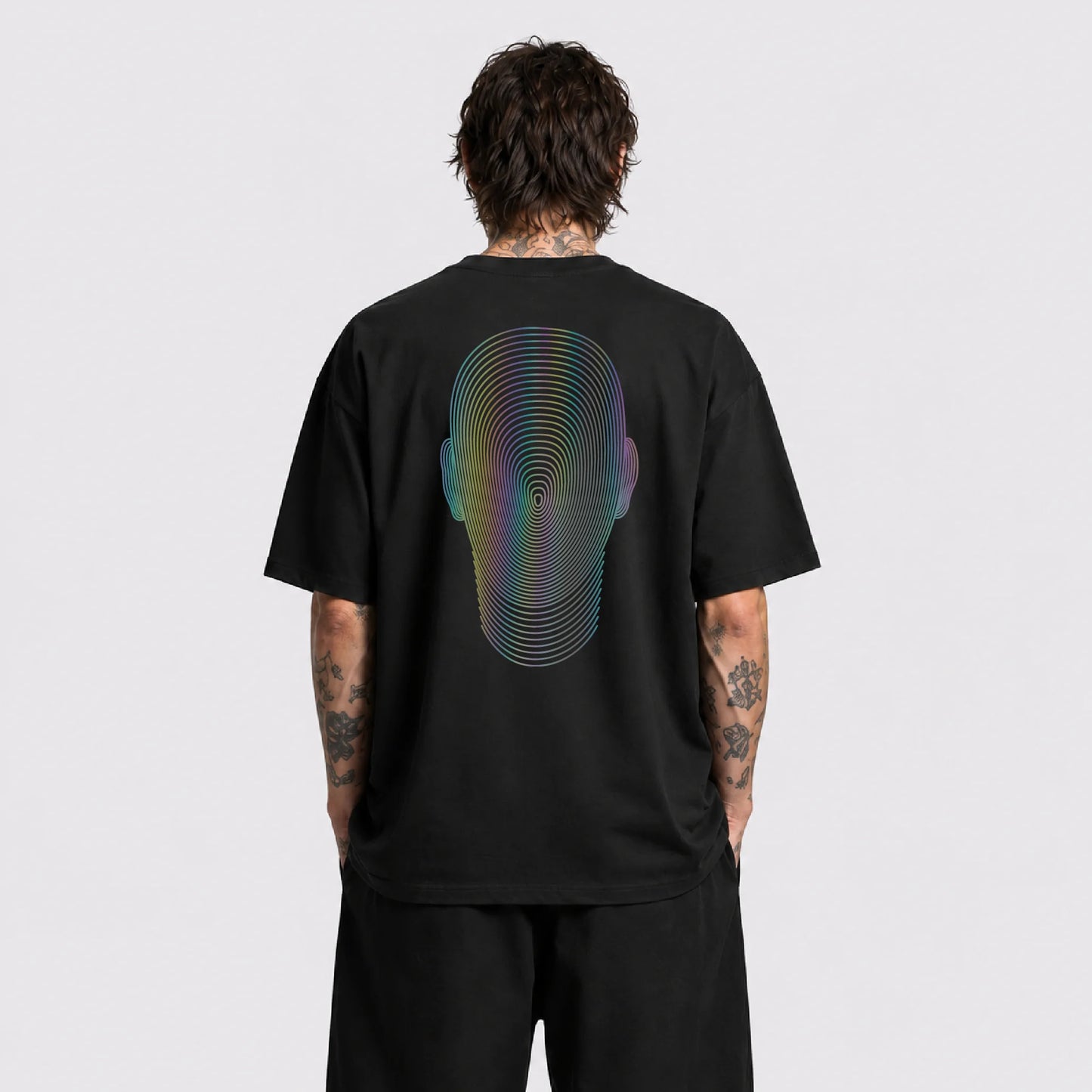 Dimension Reflektörlü Oversize Unisex Tişört
