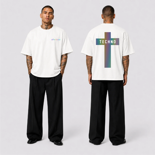 Technocross Reflektörlü Oversize Unisex Tişört