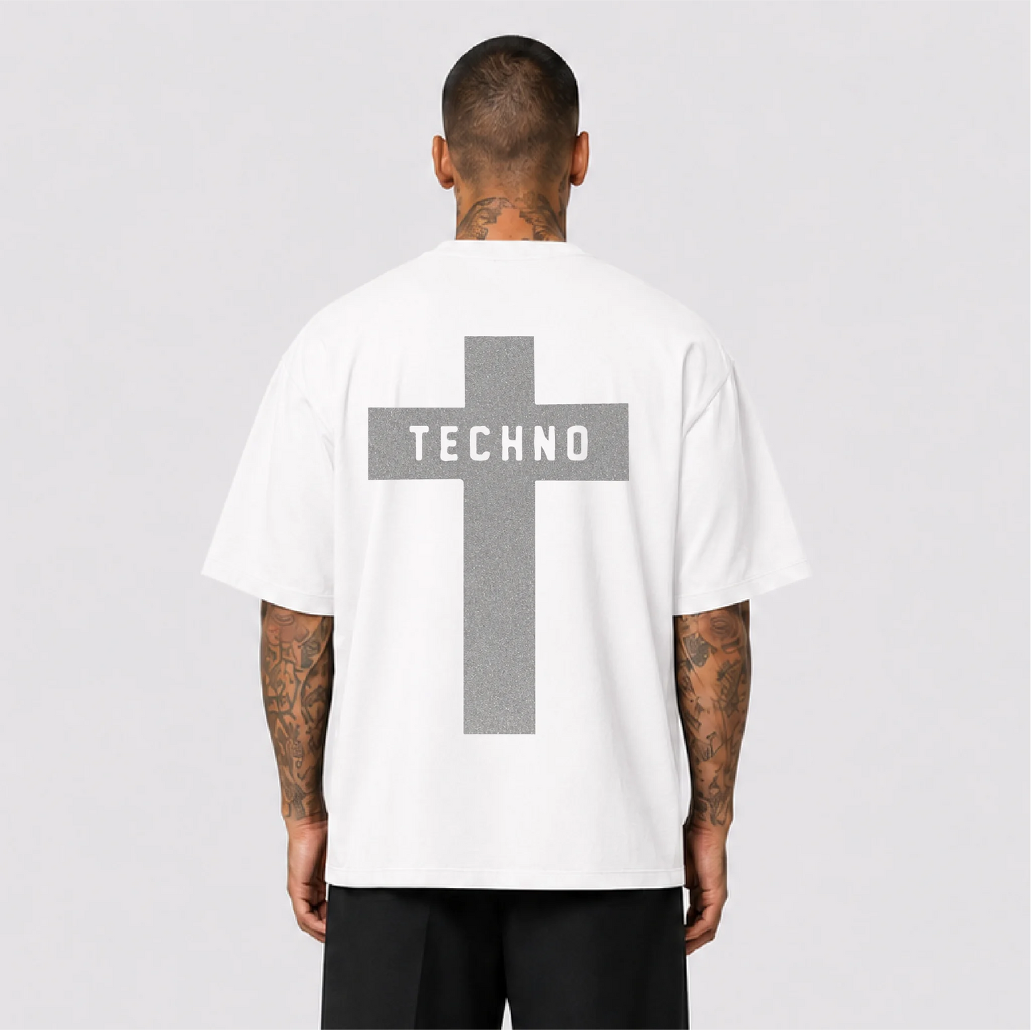 Technocross Reflektörlü Oversize Unisex Tişört