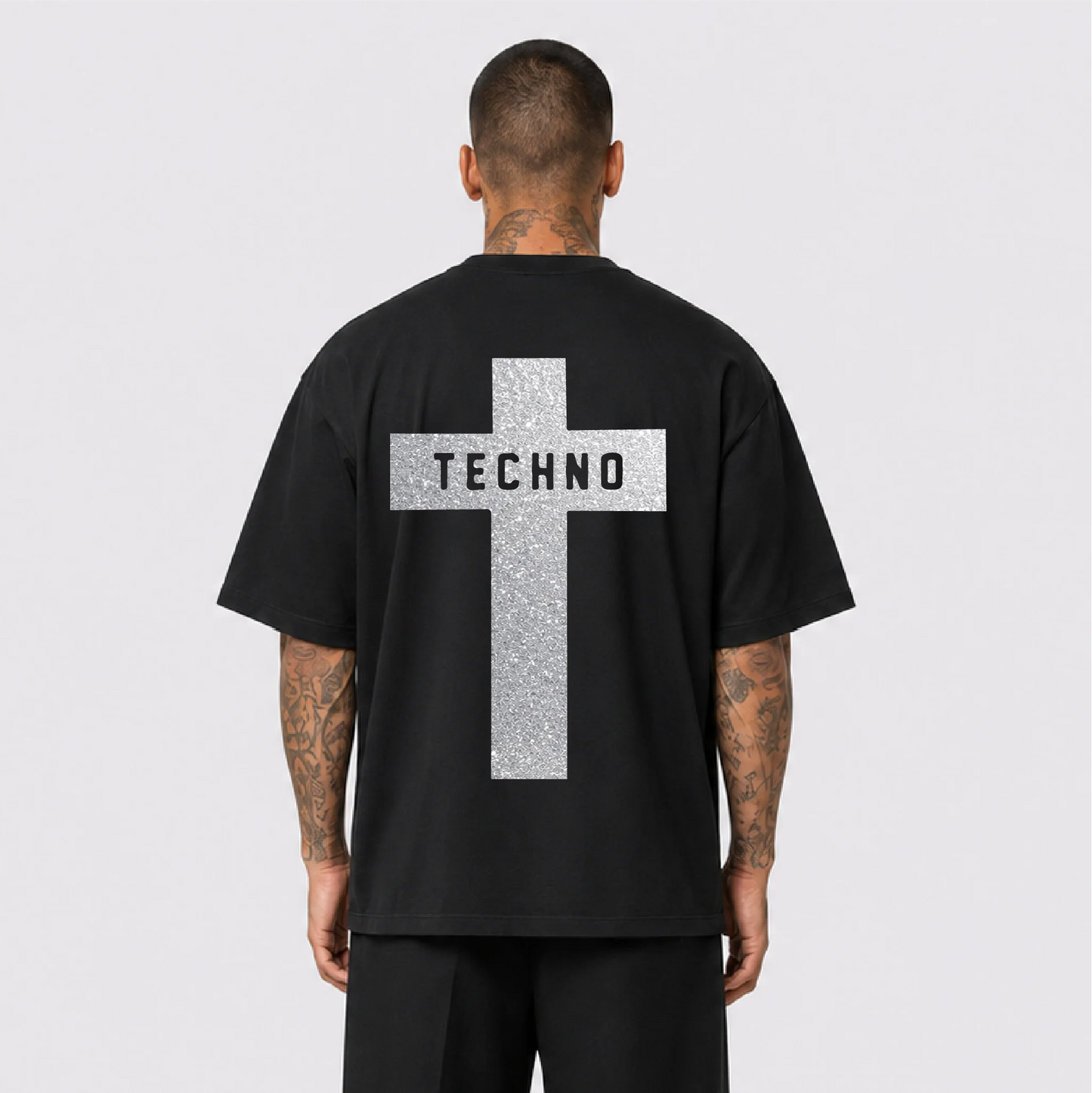 Technocross Reflektörlü Oversize Unisex Tişört