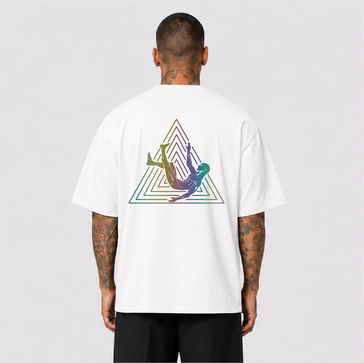 Afterbase Logo Reflektörlü Oversize Unisex Tişört