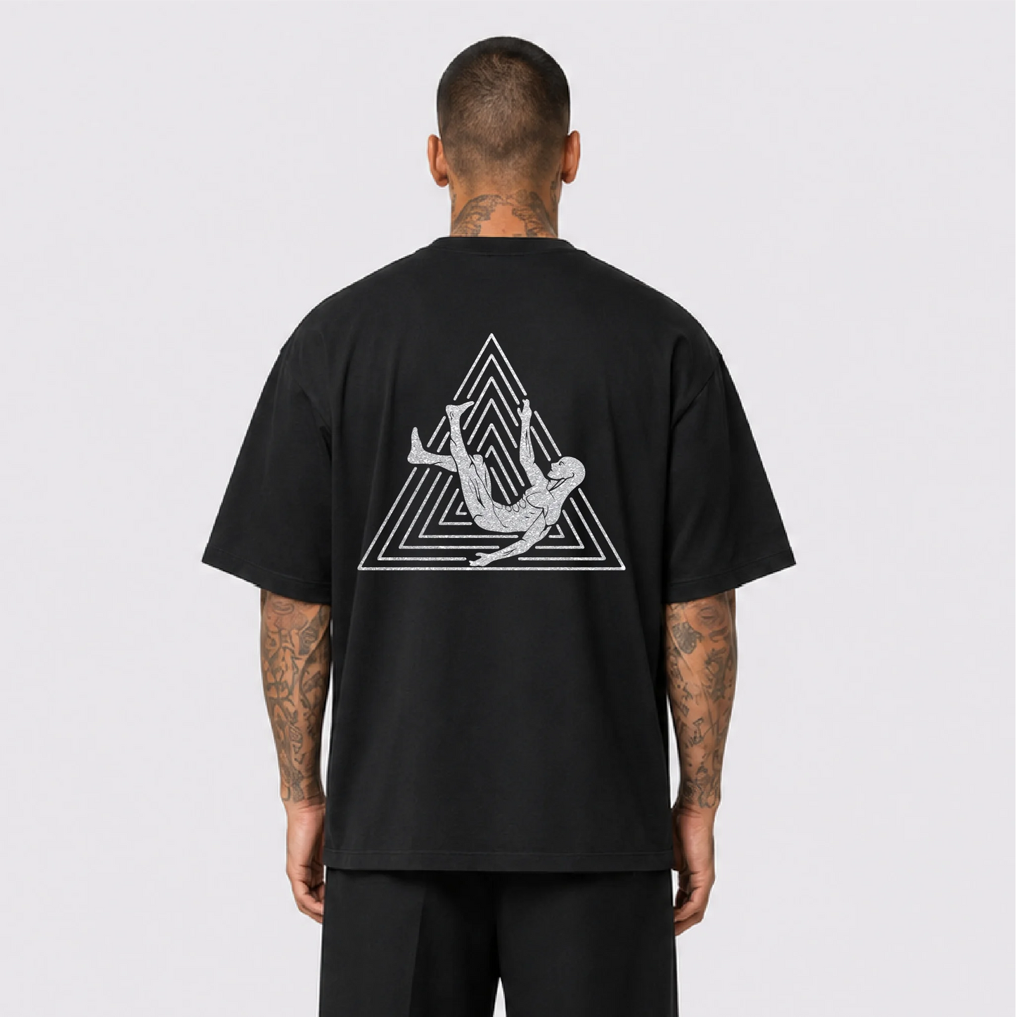 Afterbase Logo Reflektörlü Oversize Unisex Tişört