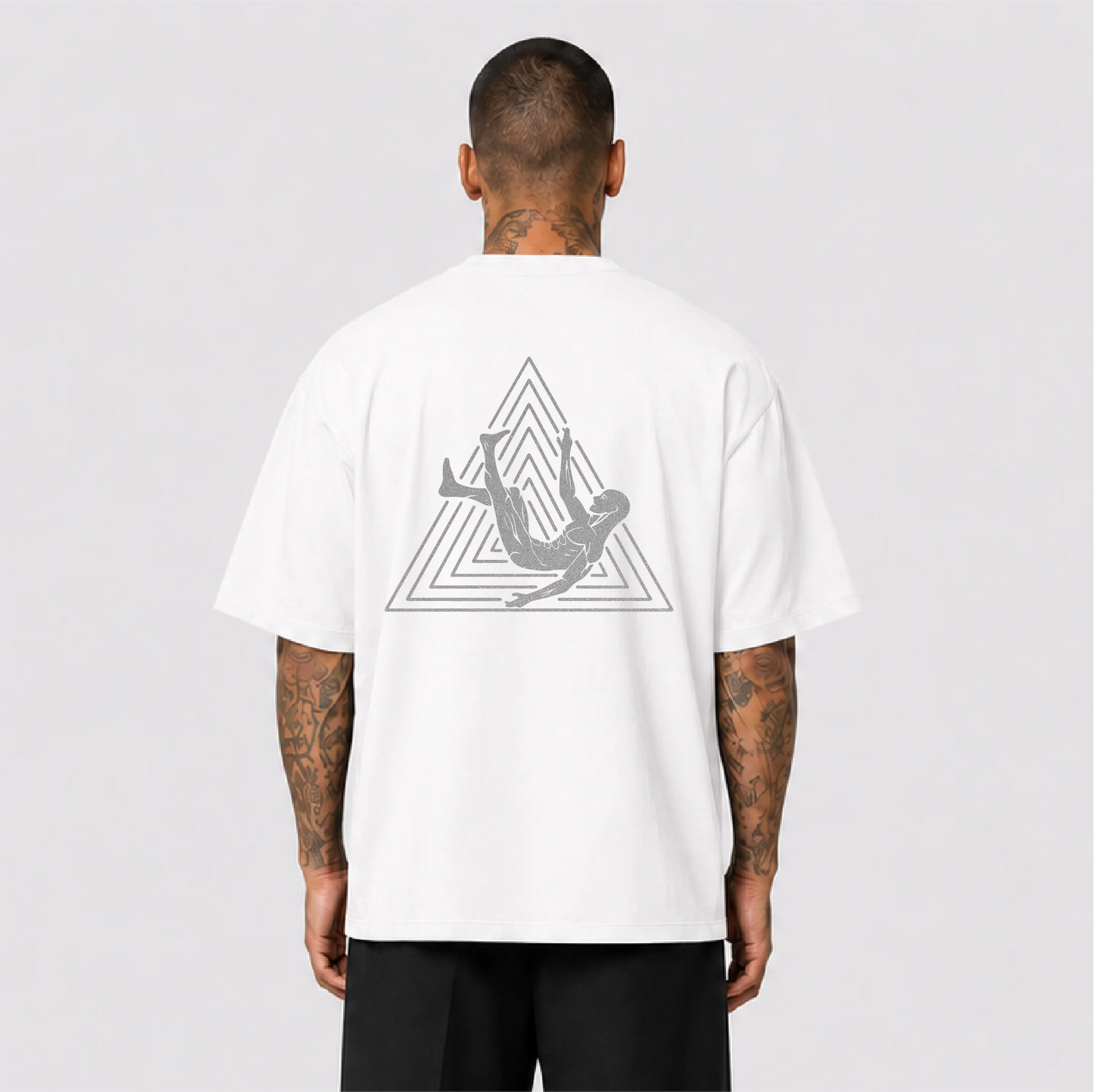 Afterbase Logo Reflektörlü Oversize Unisex Tişört