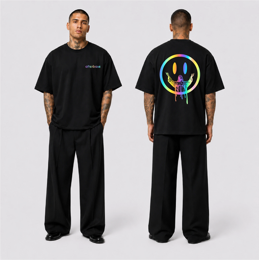 Jesus Smile Reflektörlü Oversize Unisex Tişört