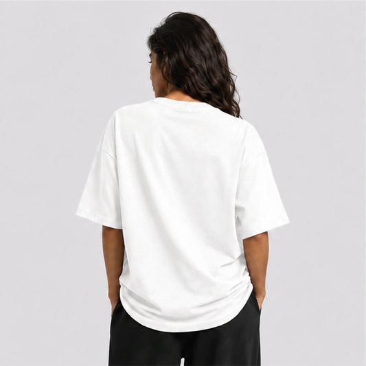 Afterbase Munchies oversize tişört - kadın model
