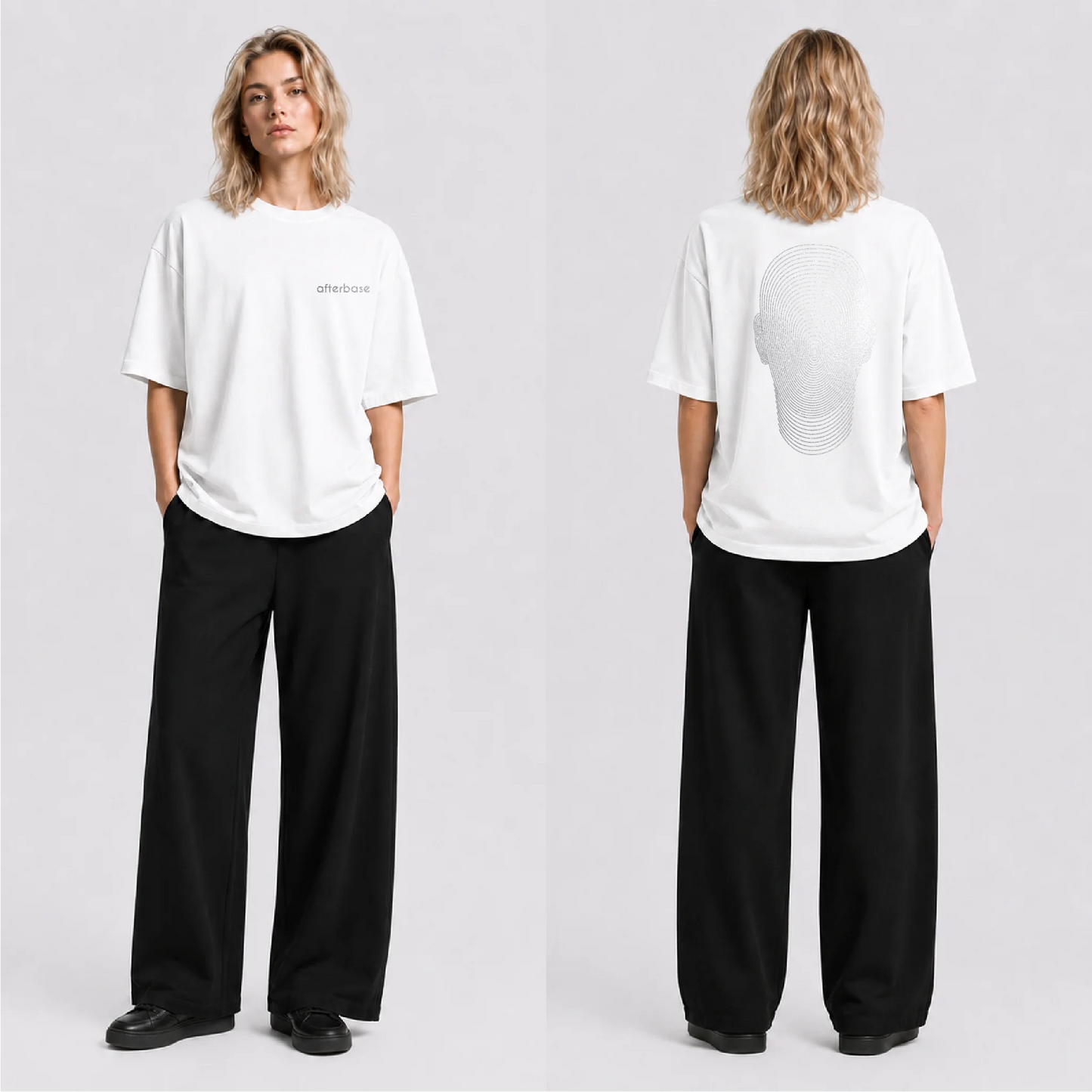 Dimension Reflektörlü Oversize Unisex Tişört
