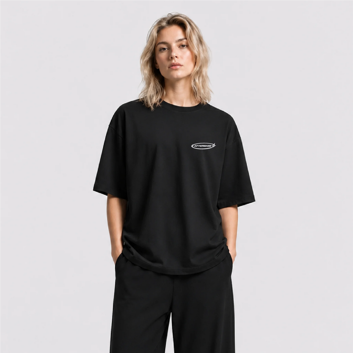 Afterbase Bonjour Fuckers oversize tişört - kadın model